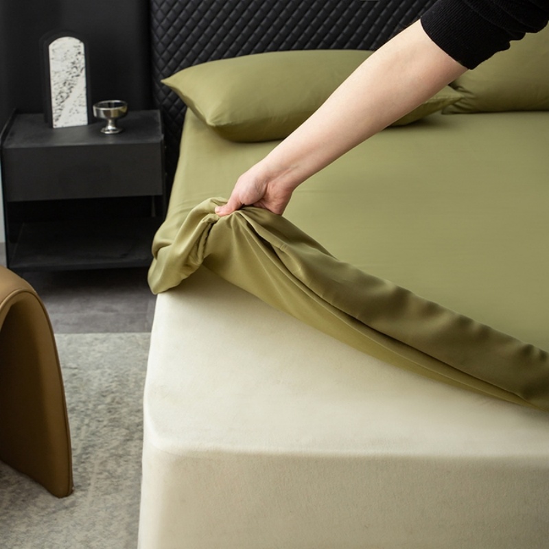 Fitted Bed Sheets Deep Pocket - 1 Sábana Ajustable de Lyocell Natural