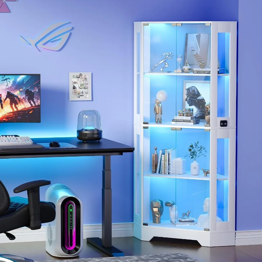 Vitrina de esquina blanca, ide - Storage & Organization reseña y precio