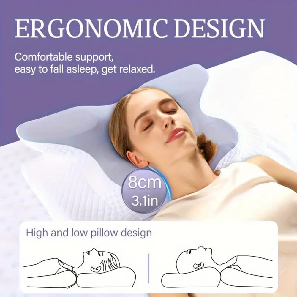 Almohadas de espuma viscoelást - Memory Foam Orthopedic Pillow Neck Pain reseña y precio